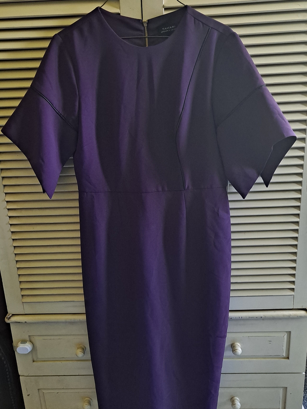 Tahari Womens Purple Dress New With Tags!